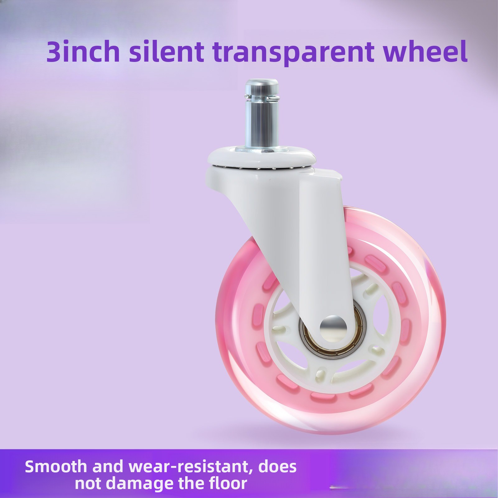 Baby Nursery Trolley - 5 Stück Möbelrollen, weiche Gummi-Drehrollen, leise