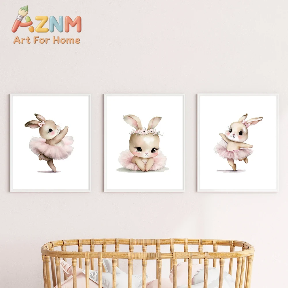 AZNM Niedliches Ballerina-Hase – Baby Nursery Frames Bewertung und Preis