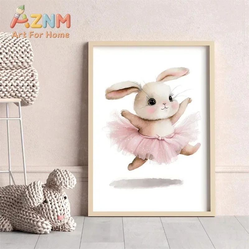 AZNM Niedliches Ballerina-Hase – Baby Nursery Frames Bewertung und Preis