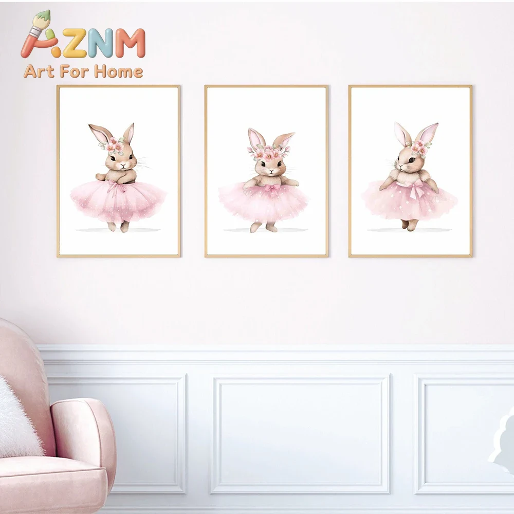 AZNM Niedliches Ballerina-Hase – Baby Nursery Frames Bewertung und Preis